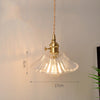 Suspension vintage LED avec abat-jour en verre Finnian