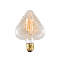 Ampoule coeur à incandescence filament vintage 40W Edison