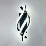 Applique murale design LED en spirale d'aluminium Psalm