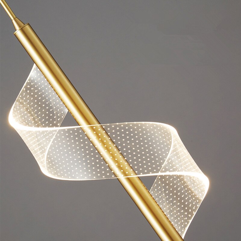 Suspension design LED minimaliste avec lumière ondulé Steal