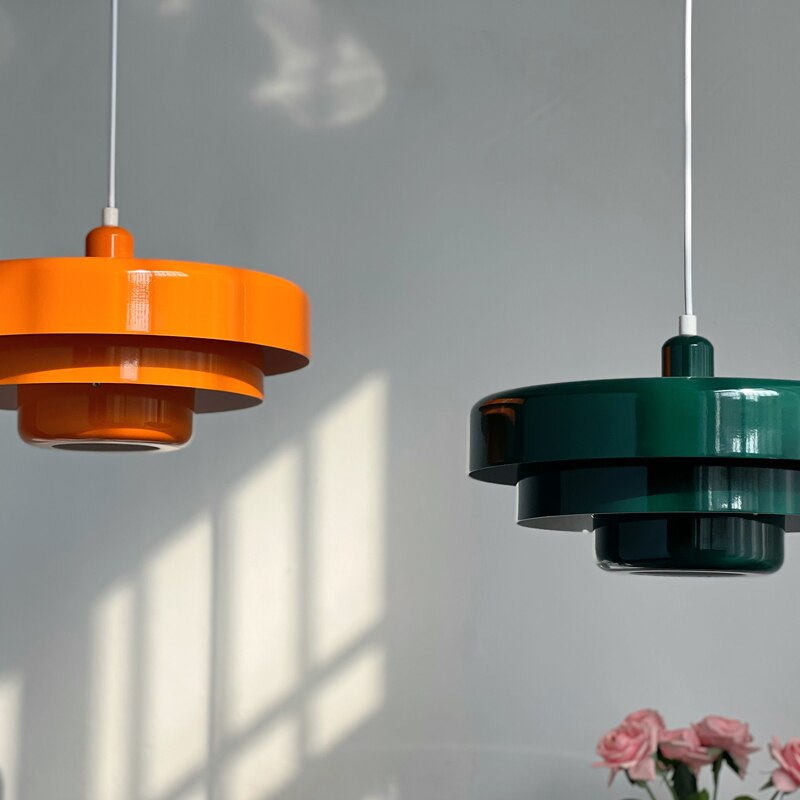 Suspension design avec abat-jour multiple en métal coloré Hirphan - vue 5 sur 8