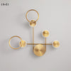 Applique murale moderne LED circulaire en métal doré Sicily