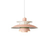Suspension industrielle LED colorée en métal Barnaby