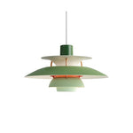Suspension industrielle LED colorée en métal Barnaby
