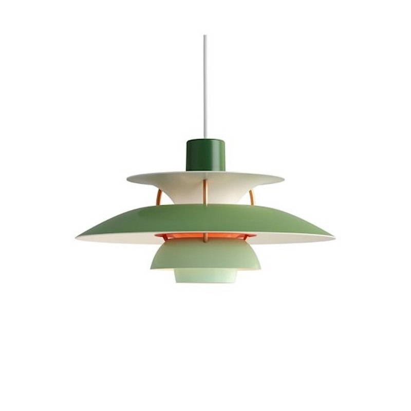 Suspension industrielle LED colorée en métal Barnaby
