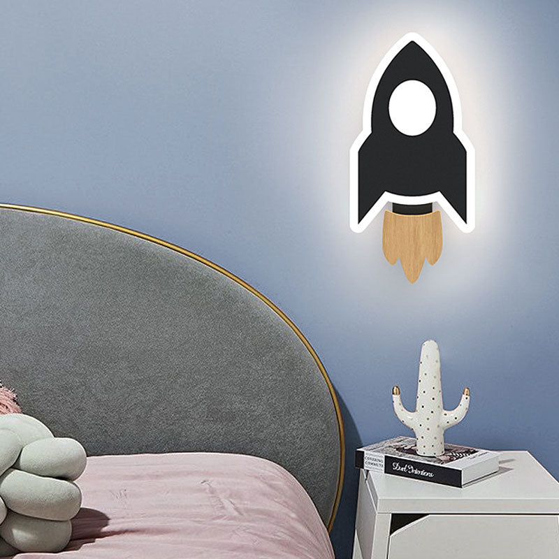 Aplique LED con nave espacial para niños Bowie