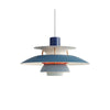 Suspension industrielle LED colorée en métal Barnaby