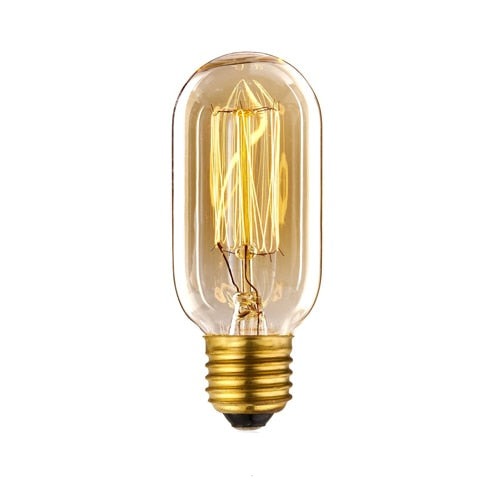 Ampoule gros tube à incandescence filament vintage 40W Edison