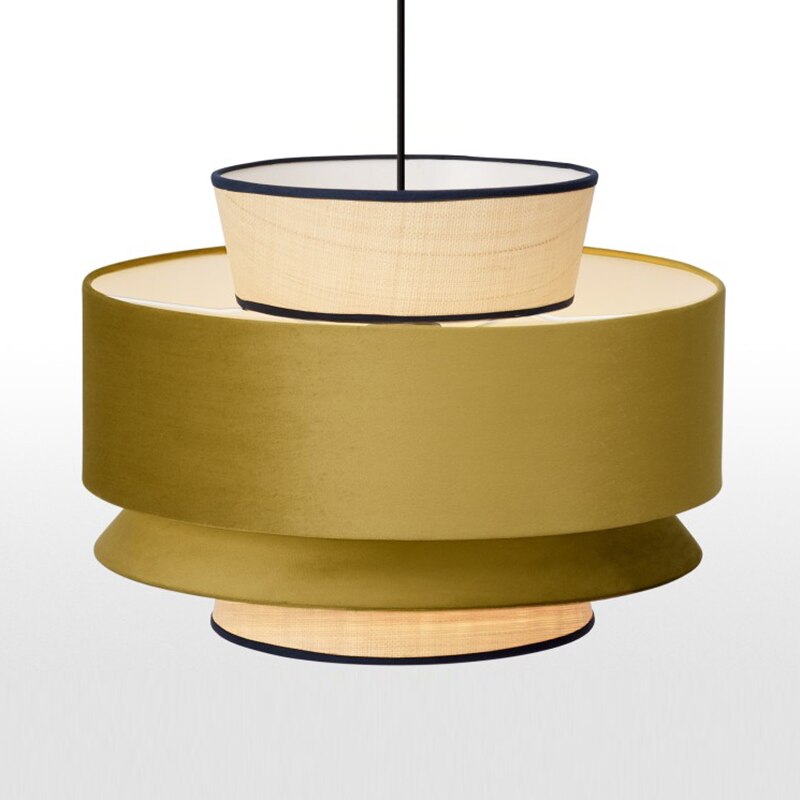pendant light modern with lampshade multiple fabrics Bria