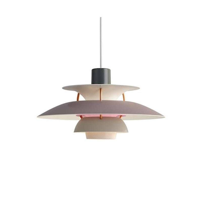Suspension industrielle LED colorée en métal Barnaby