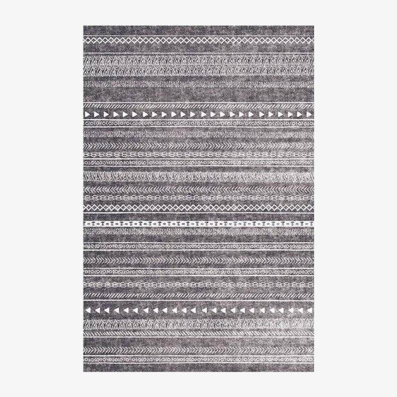 Rectangular carpet with geometrical shapes Piquio style S