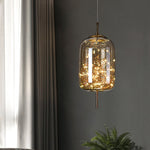 Suspension design avec abat-jour en verre originale Brexie