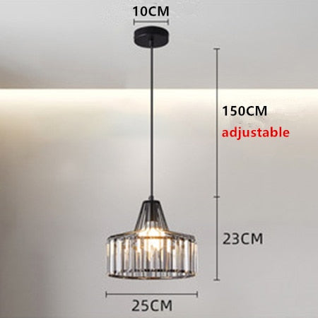 Suspension design avec abat-jour en verre ambré Cloarec - vue 9 sur 9