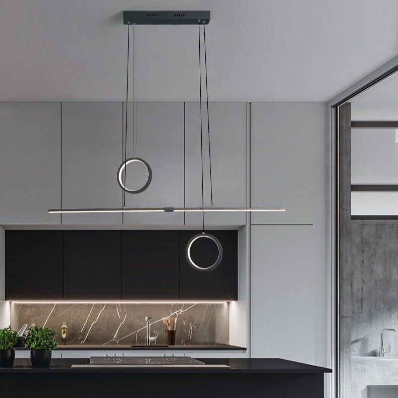 Lustre design LED minimaliste en métal Reez - vue 4 sur 7