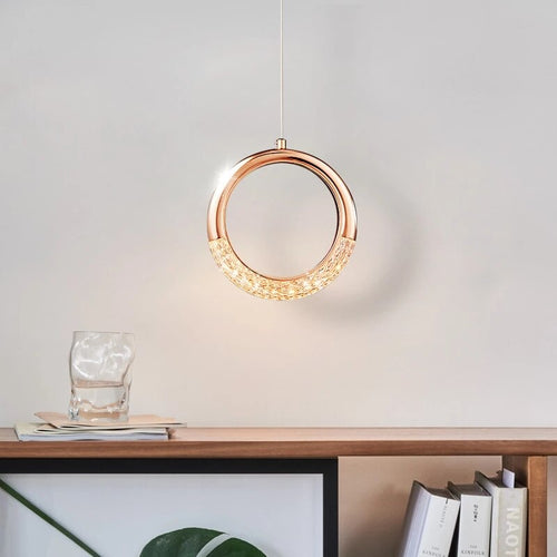Suspension design LED de forme ronde luxury Terry - vue 4 sur 7