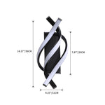 Applique murale design LED en spirale d'aluminium Psalm