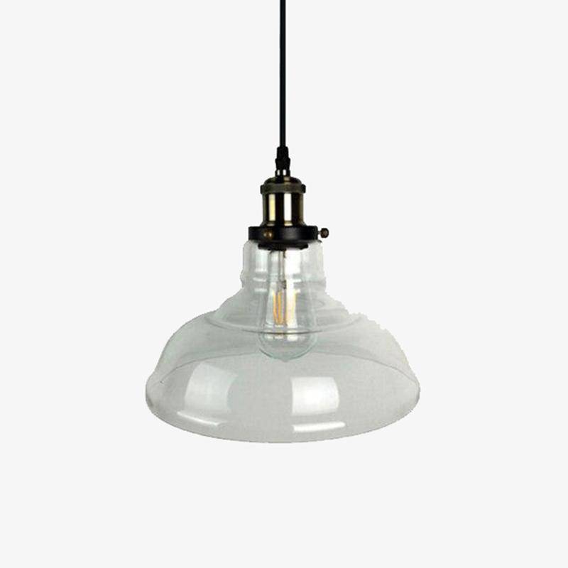pendant light modern black LED with lampshade glass Loft