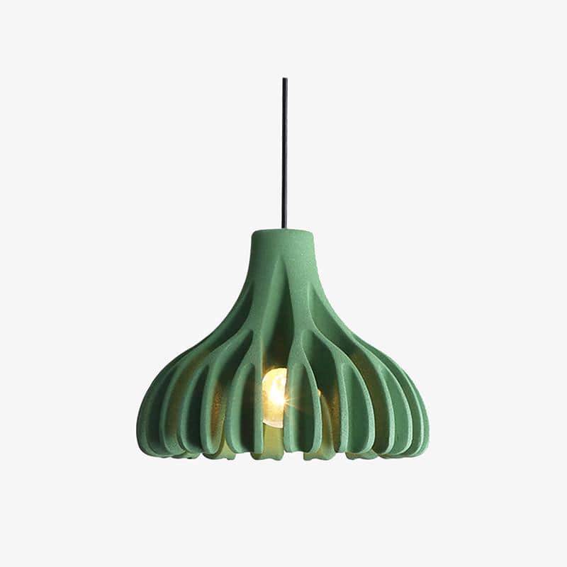 Suspension design LED en résine colorée Nordic