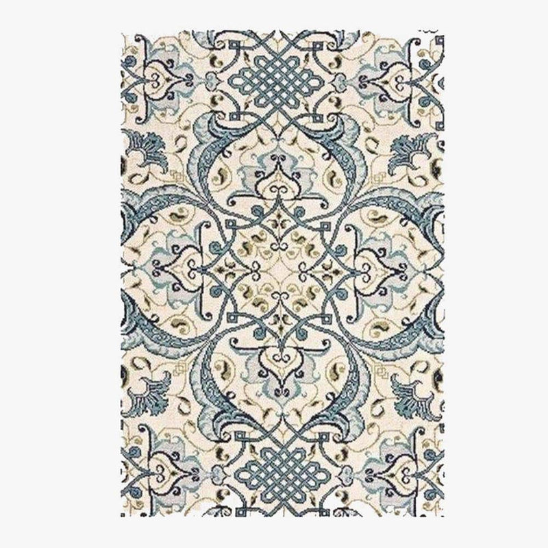 Tapis persan rectangle au style dirouz I