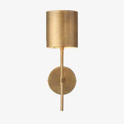 wall lamp LED wall design with lampshade in metal cylinder Retro