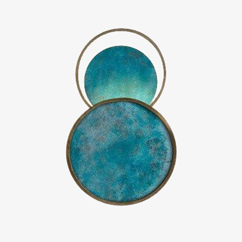 Applique murale design LED avec cercle en marbre Luxury