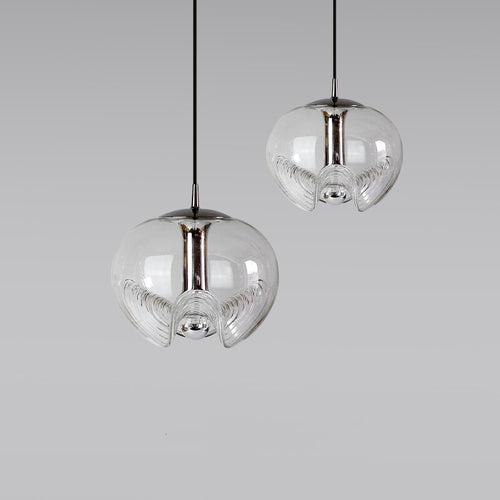 Suspension design avec abat-jour en verre original Janice - vue 5 sur 7