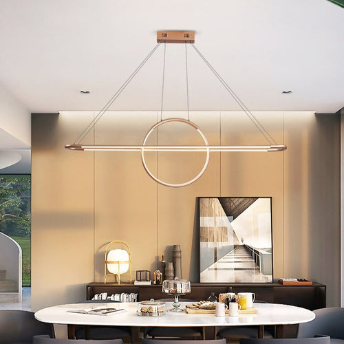 Lustre design LED avec anneau suspendu Nefta - vue 5 sur 6