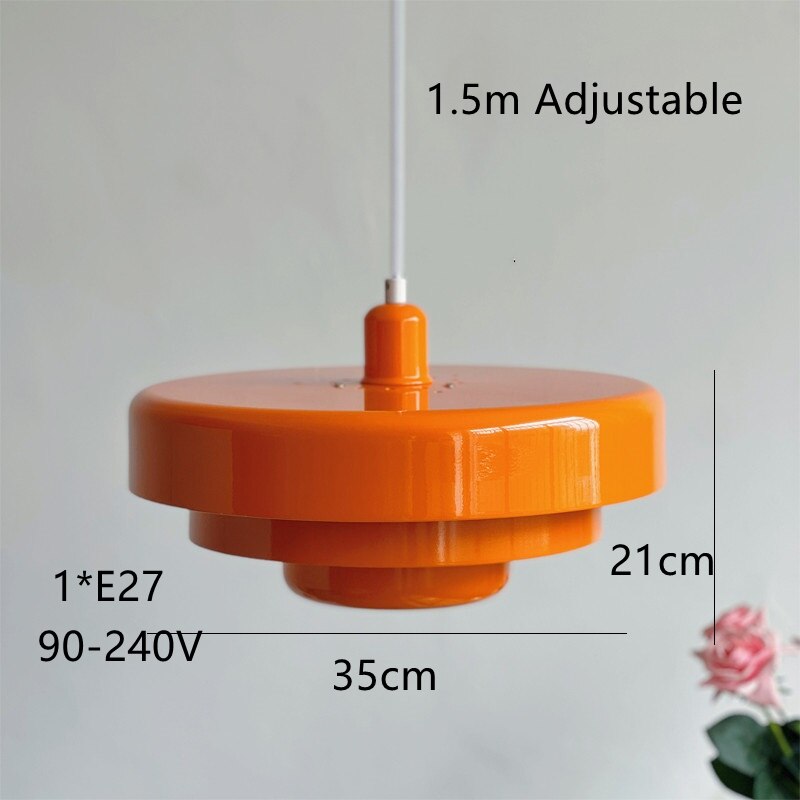Suspension design avec abat-jour multiple en métal coloré Hirphan - vue 8 sur 8
