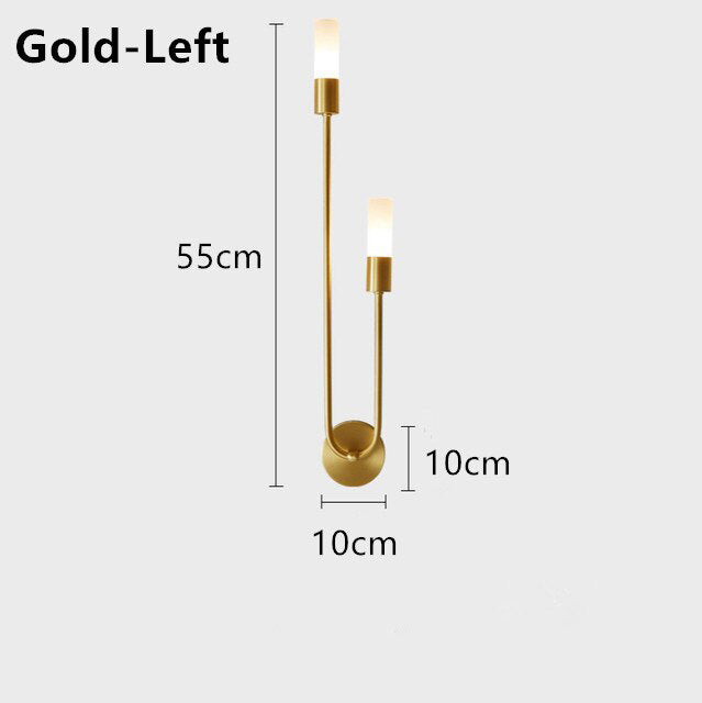 wall lamp Sally minimalist u-shaped LED wall light