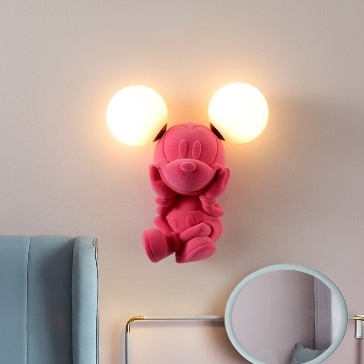 Applique murale moderne LED pour enfant Mickey