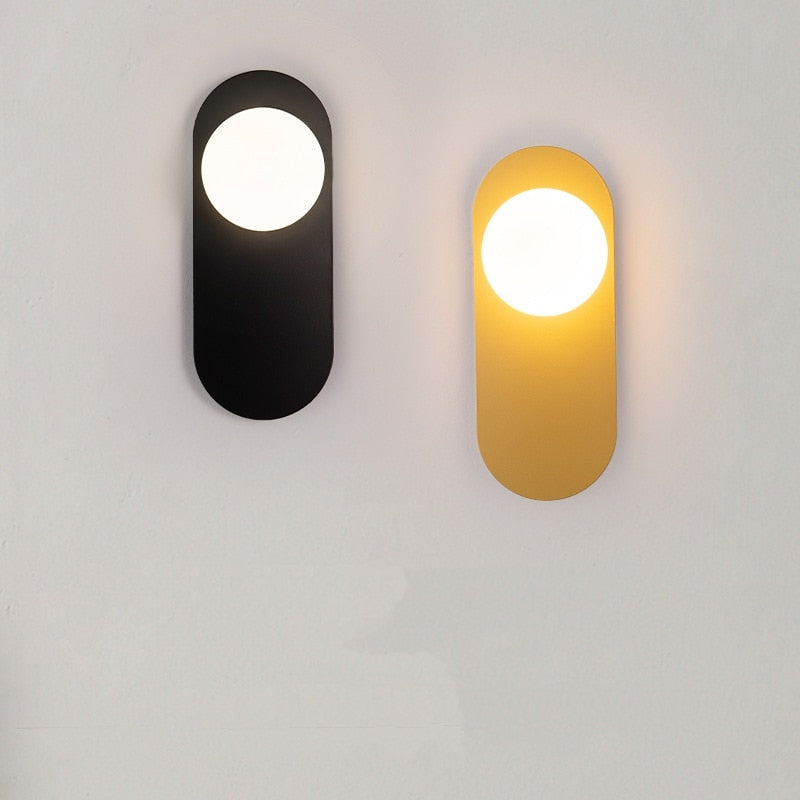 wall lamp oval metal LED wall Katalea