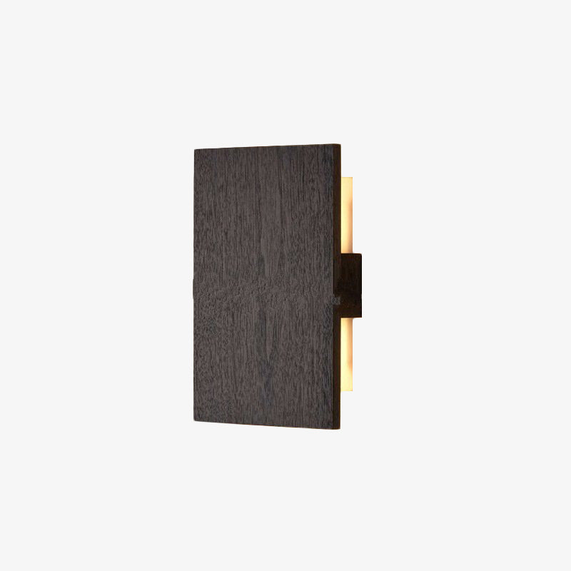 Aplique escandinavo con placa de madera Brantley