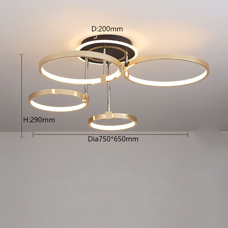 Xina LED Ceiling Light with Hanging Rings