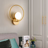 Applique murale moderne en métal rond Harlow