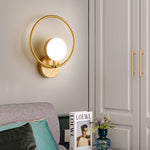 Applique murale moderne en métal rond Harlow