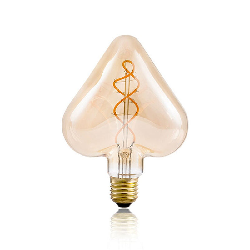 Ampoule coeur à incandescence filament spiral vintage 4W à LED Edison