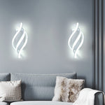 Applique murale design LED en spirale d'aluminium Psalm