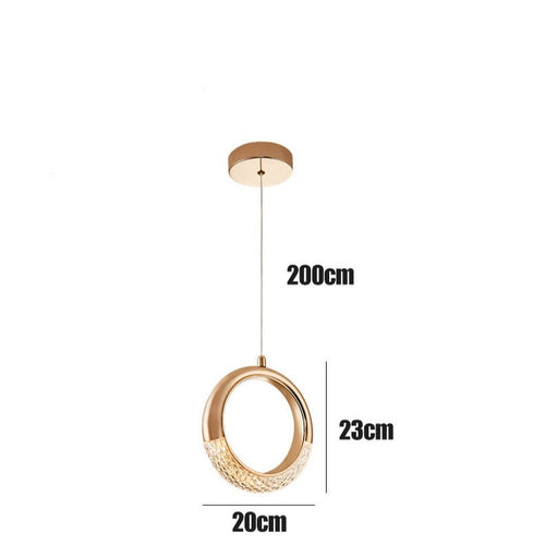 Suspension design LED de forme ronde luxury Terry - vue 8 sur 7