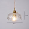 Suspension vintage LED avec abat-jour en verre Finnian
