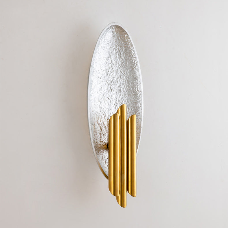 Applique murale moderne LED ovale avec tubes dorés Avery