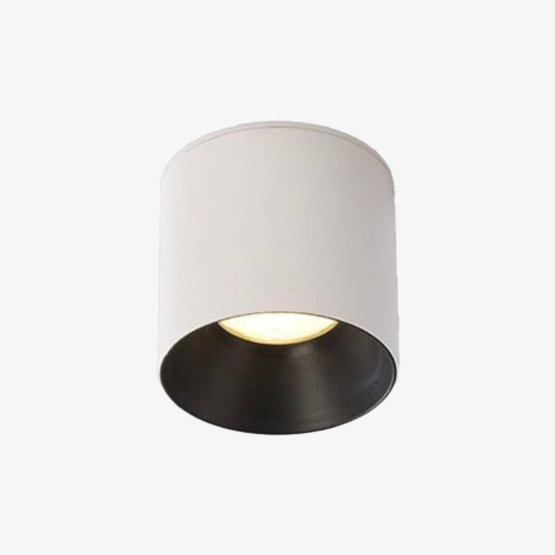 Spot moderne LED cylindrique et métallique Miya