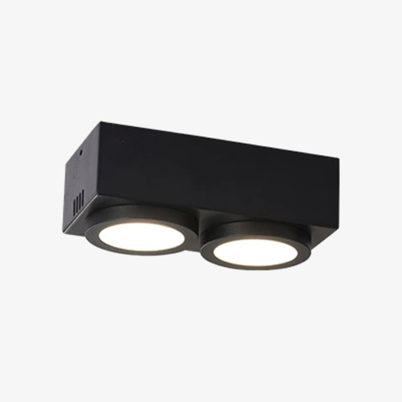 Spotlight modern rectangular LED with 2 Connie lamps
