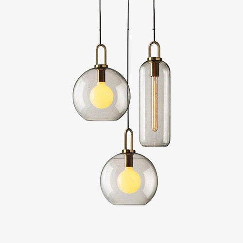 Suspension design en verre de plusieurs formes Loft