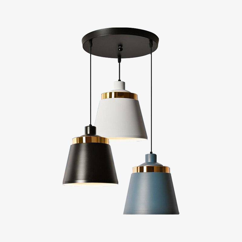 pendant light colorful industrial style design with gold stand