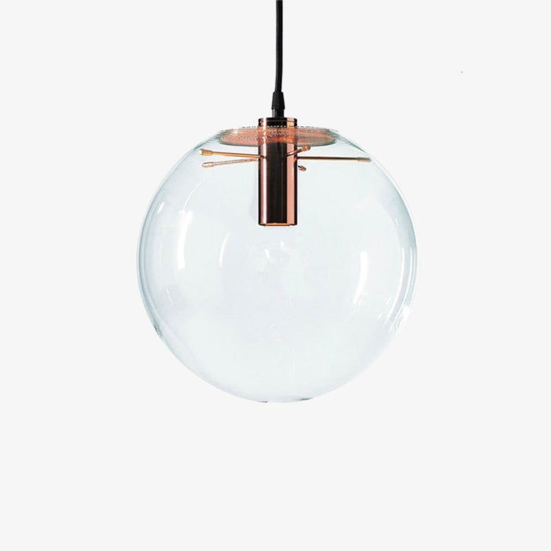 pendant light LED glass ball design in pink or black