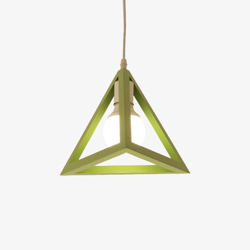 Suspension design en triangle de différentes couleurs - vue 7 sur 10