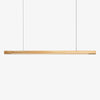 Suspension design moderne LED en bois allongé Hang