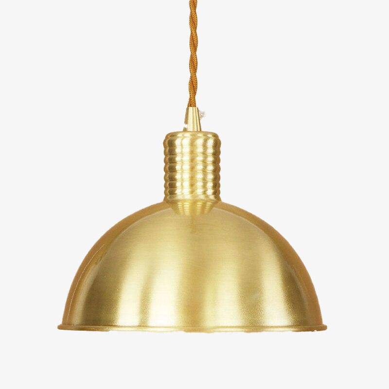 Suspension demi boule dorée retro Coffee