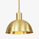 Suspension demi boule dorée retro Coffee