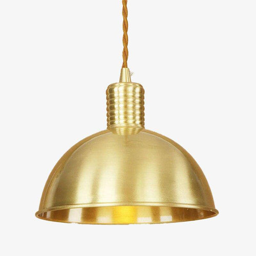 Suspension demi boule dorée retro Coffee